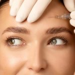 Woman getting botox.