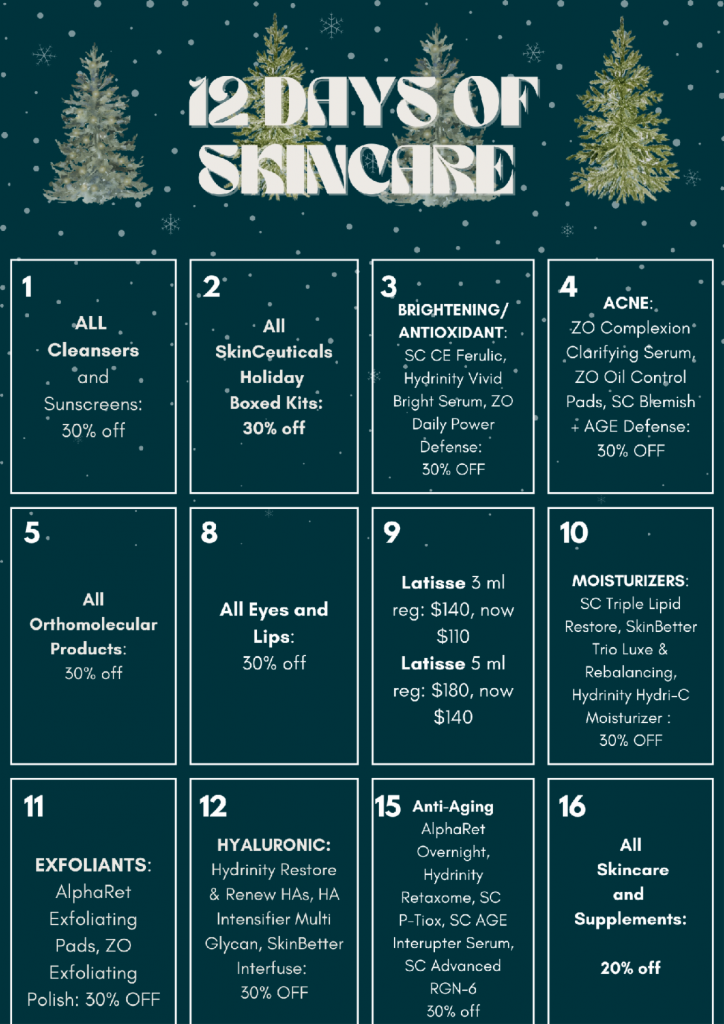 med spa skincare specials